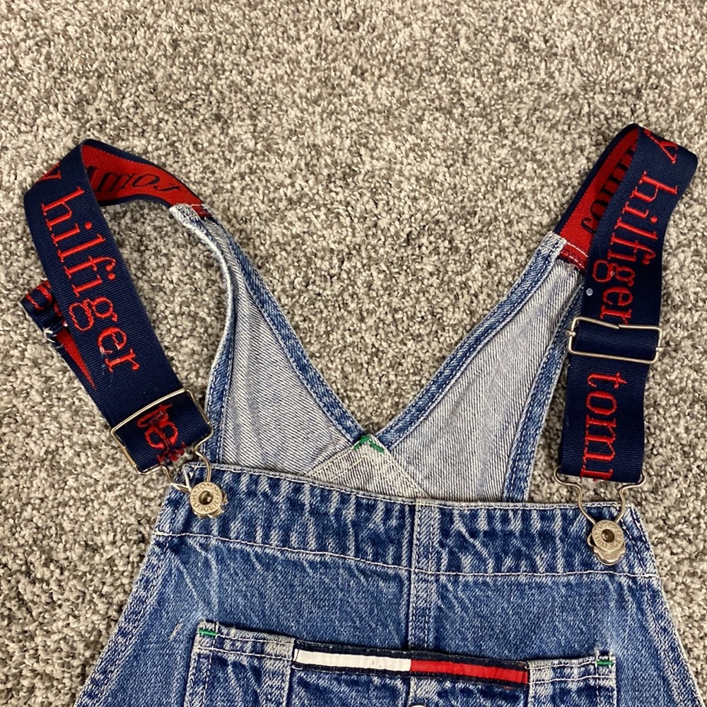 Tommy Hilfiger Blue Jean Shorts Overalls - Picture 2 of 3